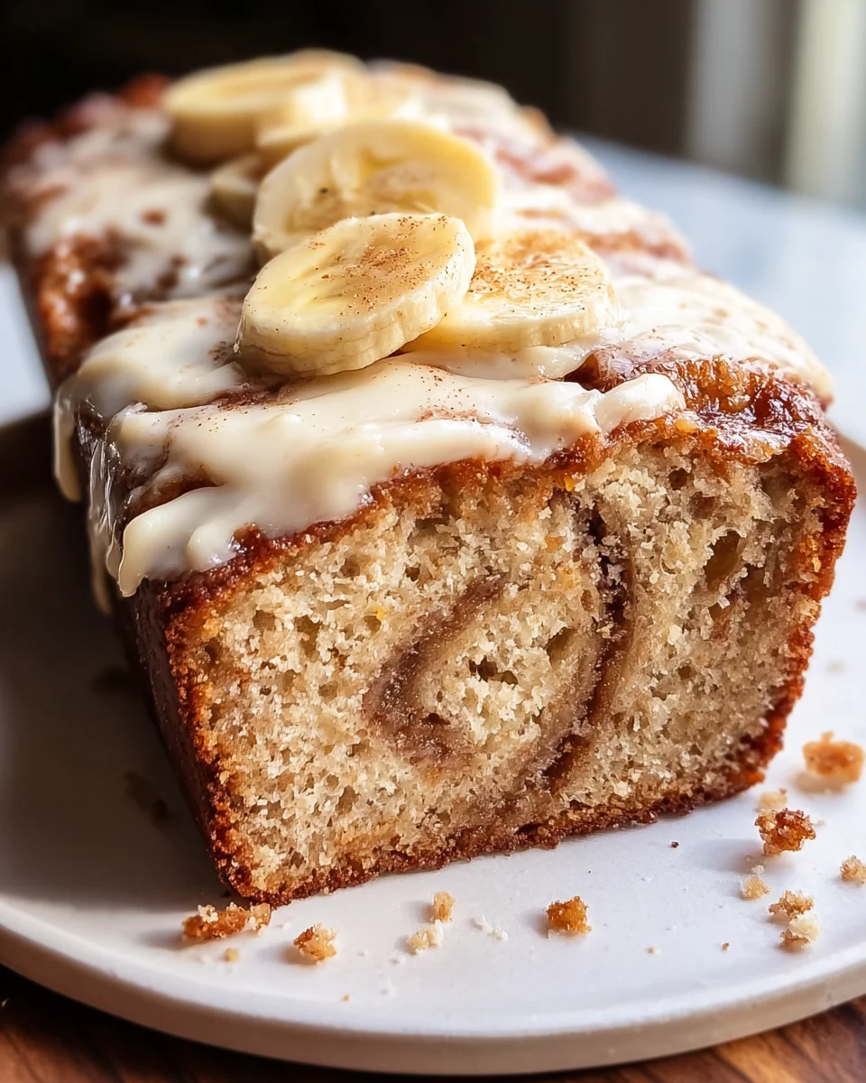 Cinnamon Roll Bananenbrot: Süße Zimtschnecken-Verführung!