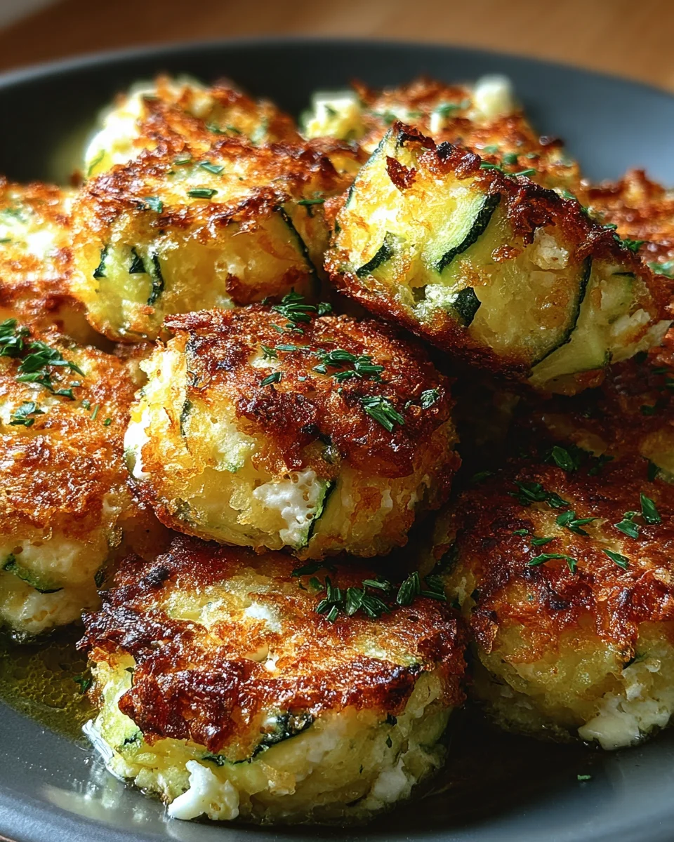 Knusprige Zucchini Feta Bällchen aus dem Ofen – Schnell & lecker