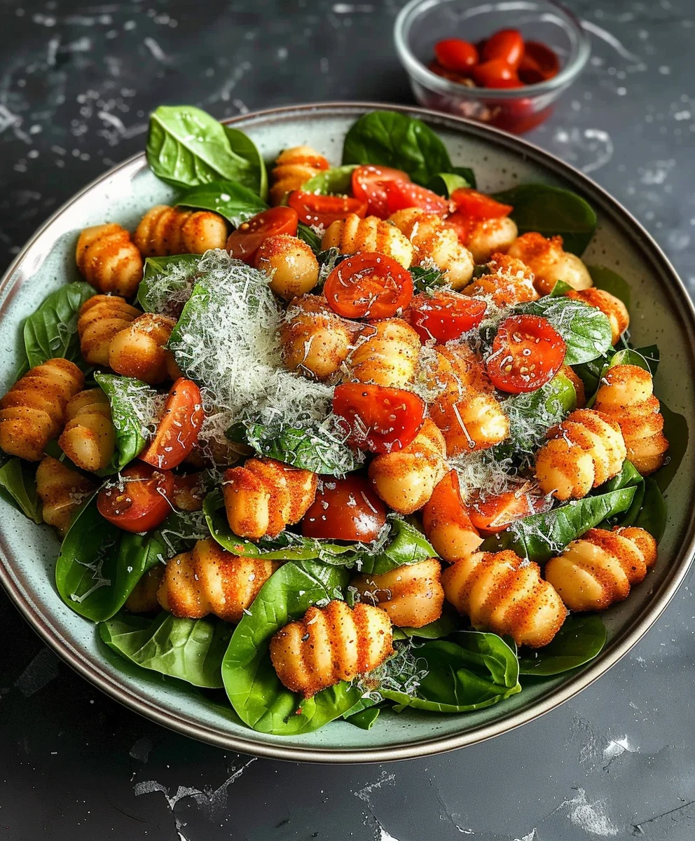 Knuspriger Gnocchi Salat