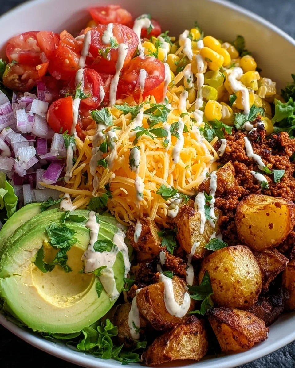 Loaded Kartoffel-Taco Bowl: Dein Rezept für maximalen Genuss!