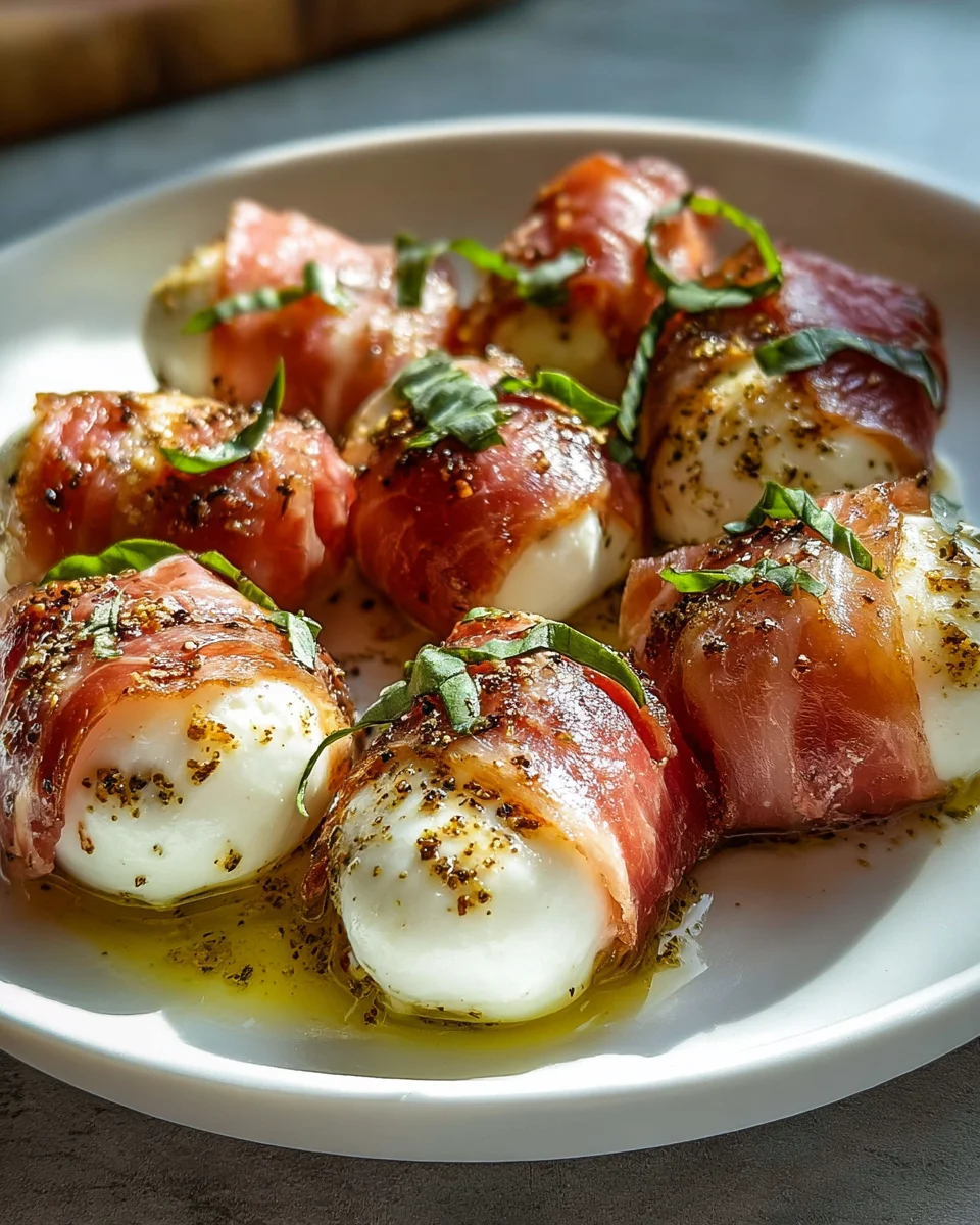 Saftige Rinder-Prosciutto-Mozzarella Bites: Perfekt für Gäste!