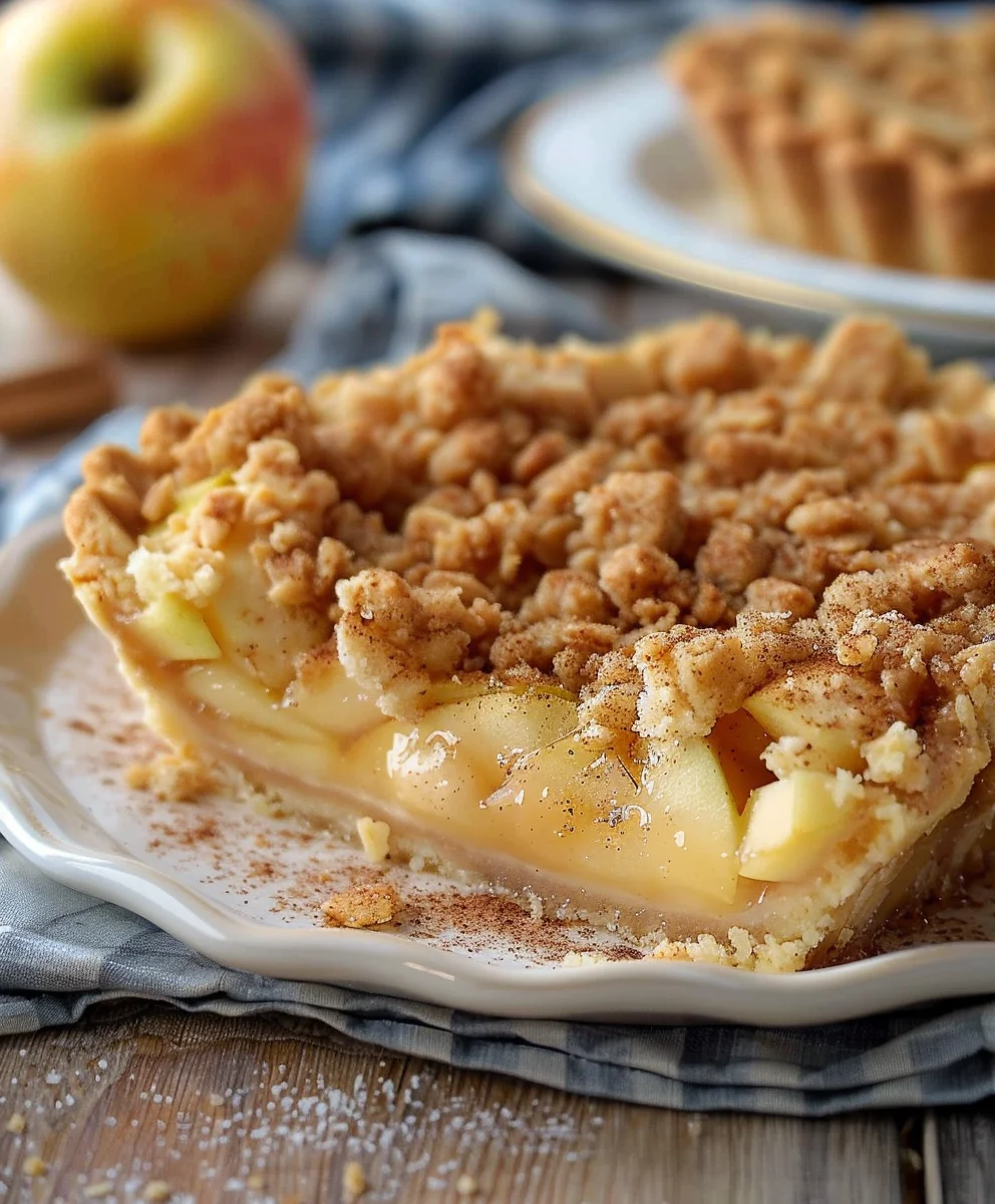 Himmlischer Apfelkuchen: Pudding & Zimtstreusel Genuss