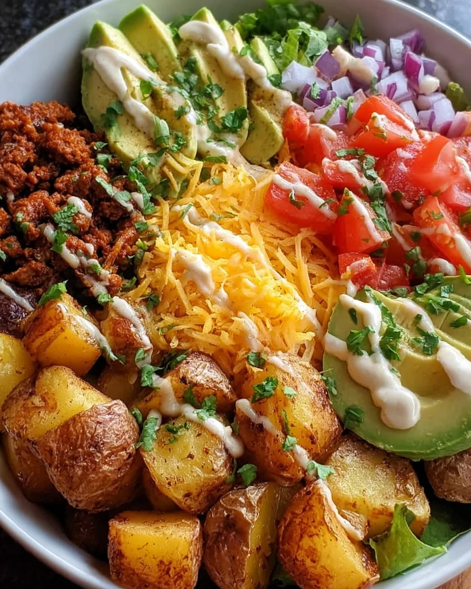 Loaded Kartoffel-Taco Bowl: Dein Rezept für maximalen Genuss!
