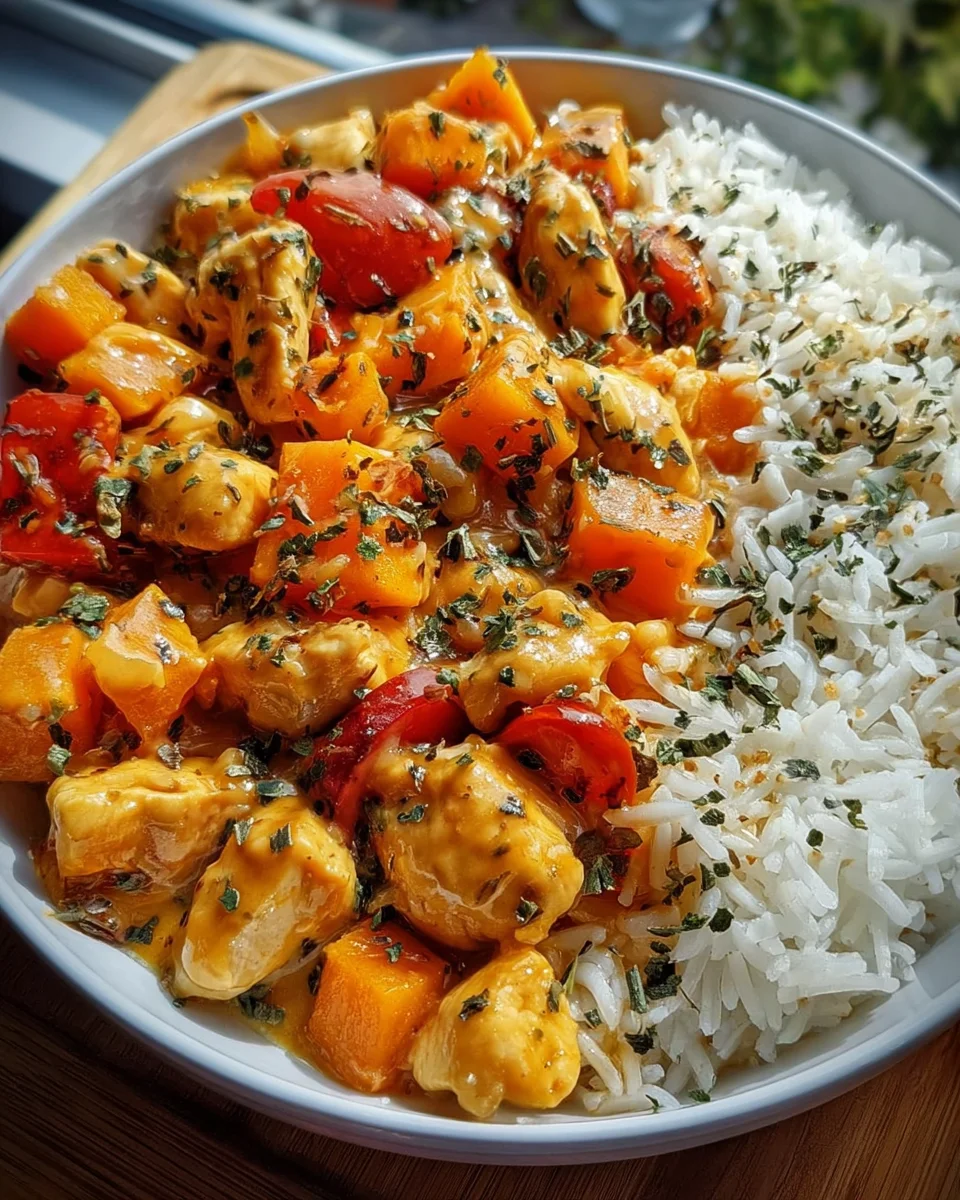 Leckere Kuerbis Haehnchen Pfanne: Schnell & einfach gemacht!