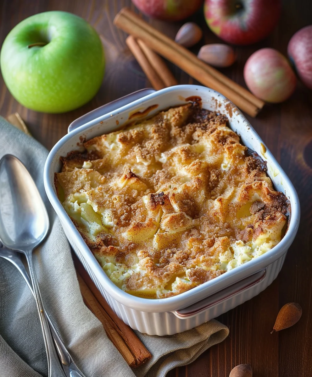 Cremiger Apfel-Zimt Hüttenkäse Auflauf – Einfaches Rezept