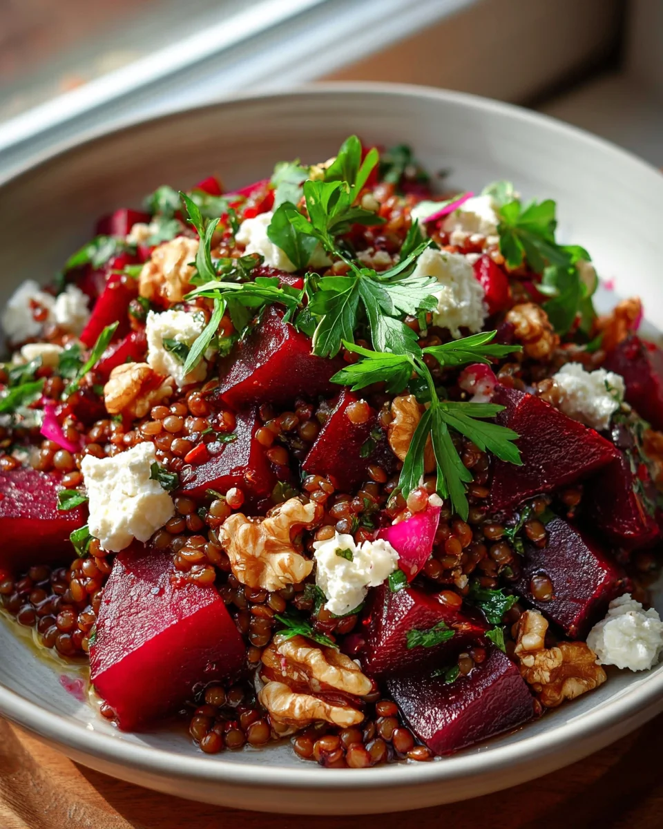 Rote Bete Linsen Salat: Der einfache Weg zu gesundem Genuss.