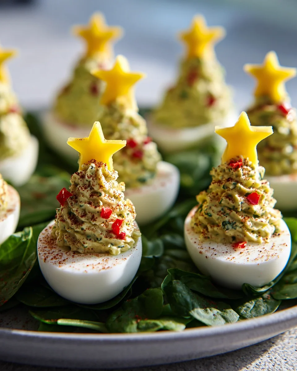 Deviled Egg Weihnachtsbäume: Festlicher Hingucker zu Weihnachten