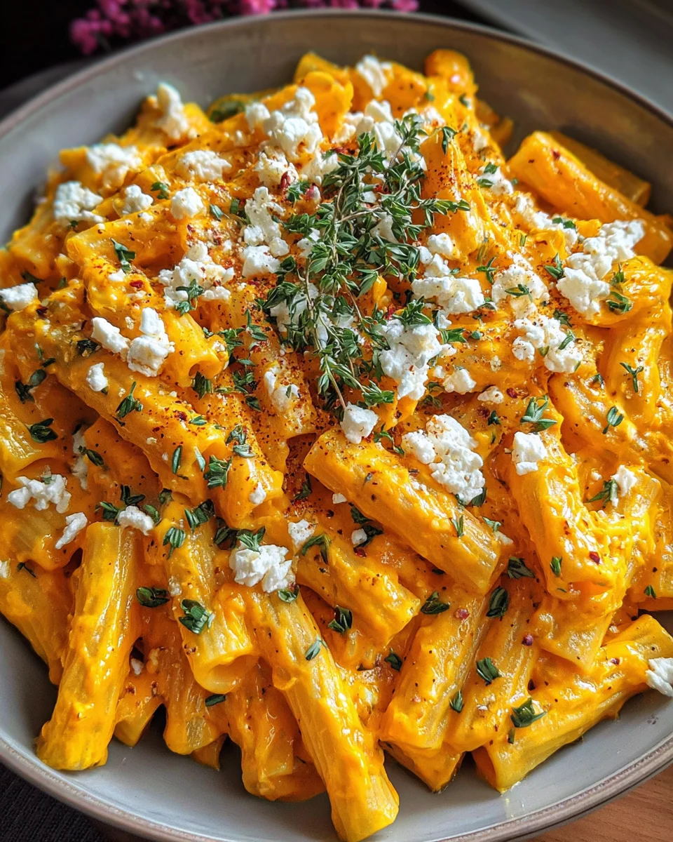 Köstliche Kürbis Pasta mit Feta: Dein neues Lieblingsrezept!