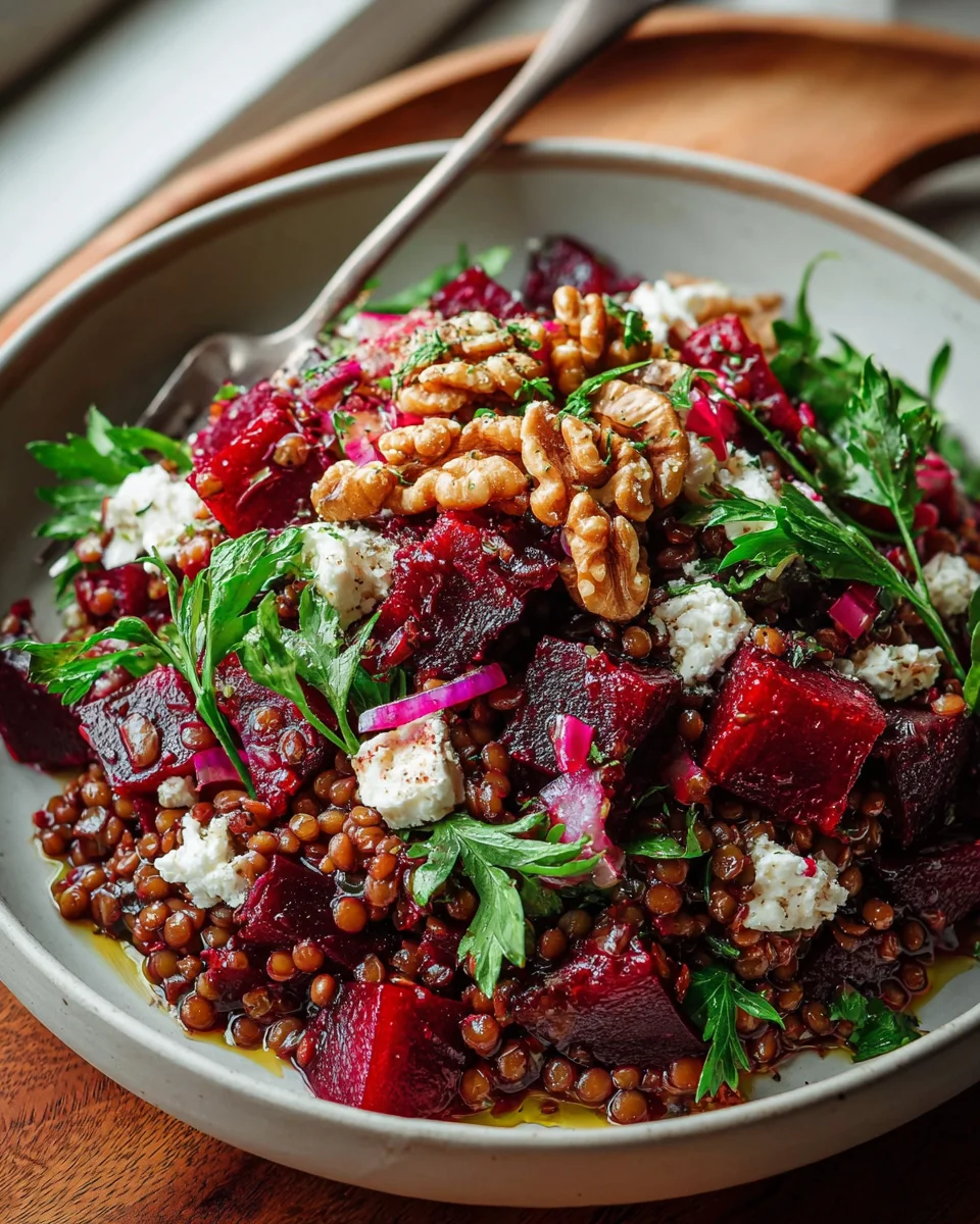 Rote Bete Linsen Salat: Der einfache Weg zu gesundem Genuss.