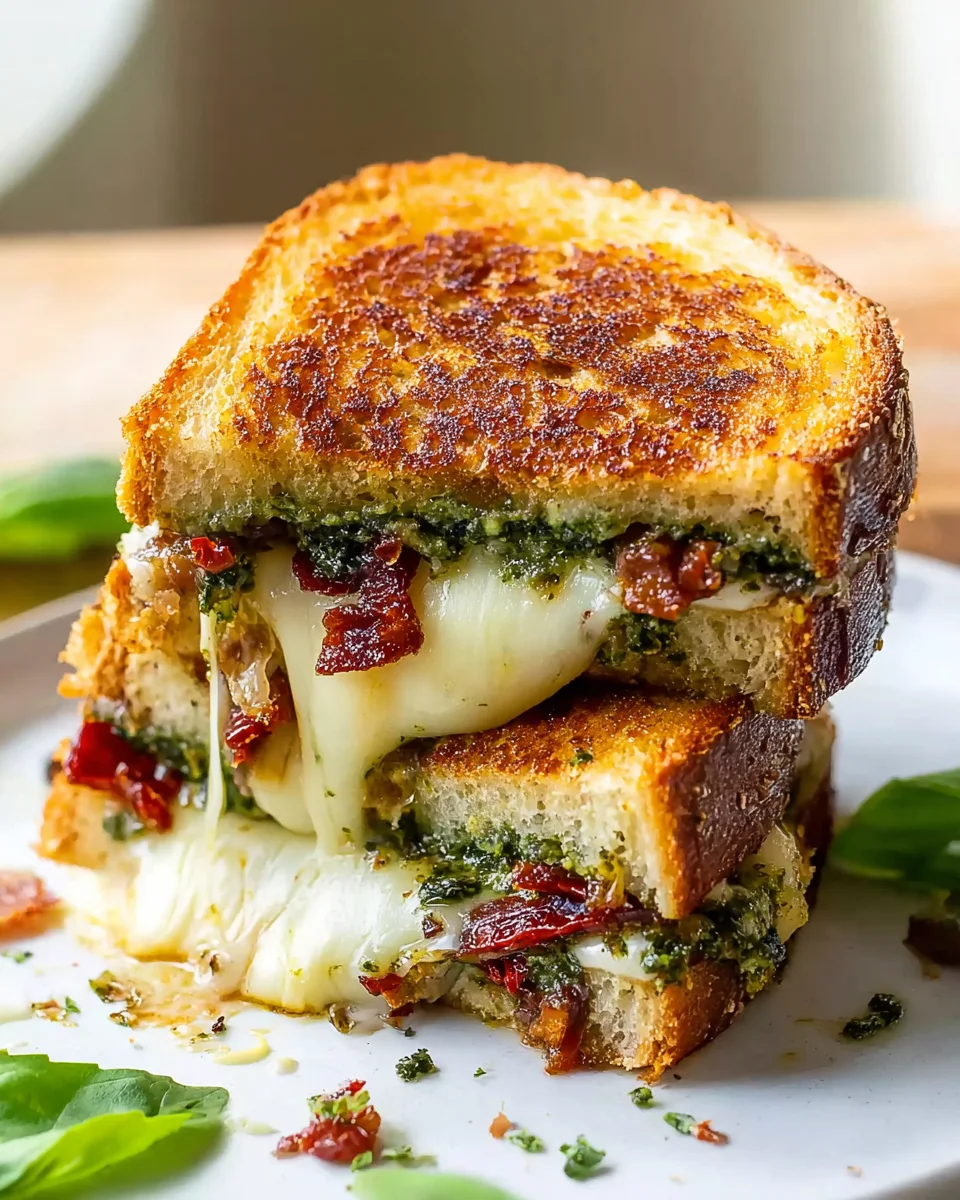 Sourdough Pesto Grilled Cheese: Der ultimative Genuss!