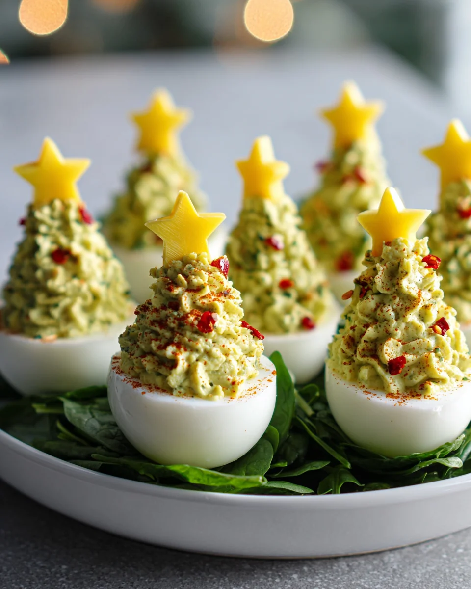 Deviled Egg Weihnachtsbäume: Festlicher Hingucker zu Weihnachten