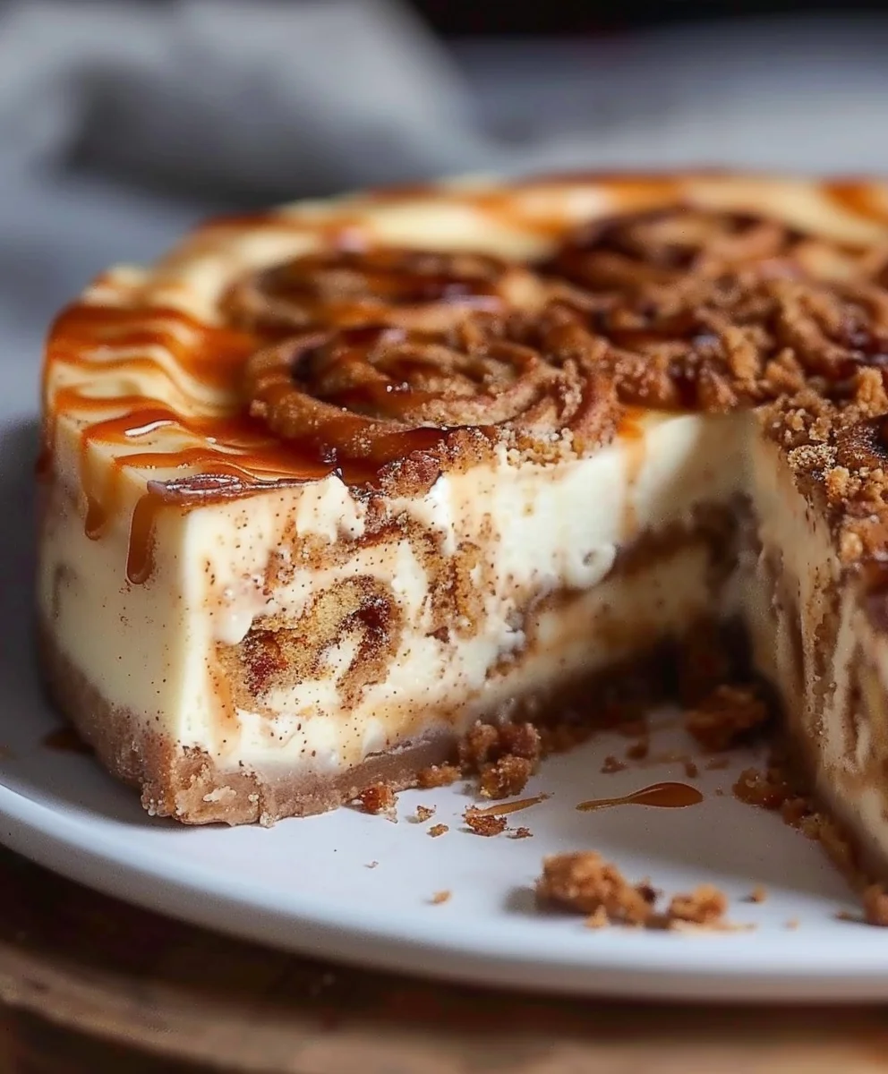 Zimtschnecken Käsekuchen mit Keksboden – einfach unwiderstehlich!