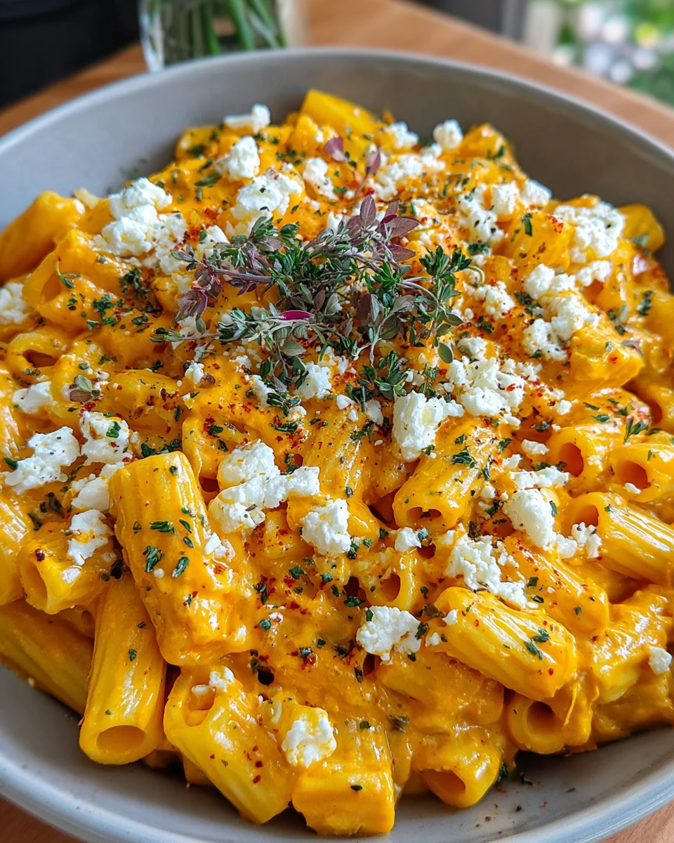 Köstliche Kürbis Pasta mit Feta: Dein neues Lieblingsrezept!