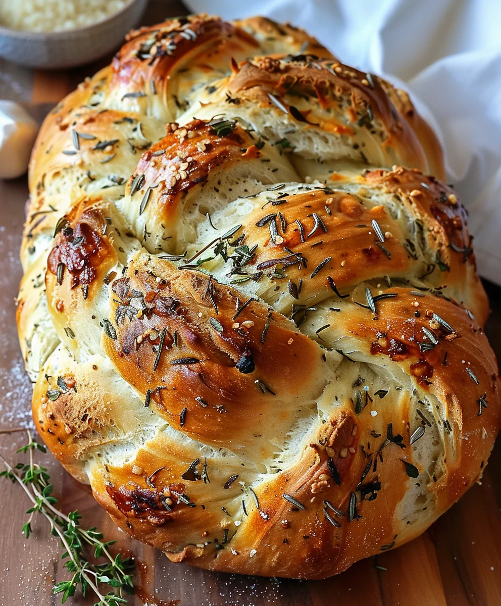 Duftender Knoblauch Kräuter Zopf: Perfekt zu jedem Essen!