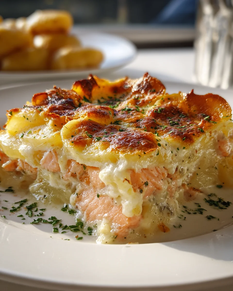 Zarter Lachs Auflauf mit Kartoffeln: Dein schnelles Ofen-Glück!