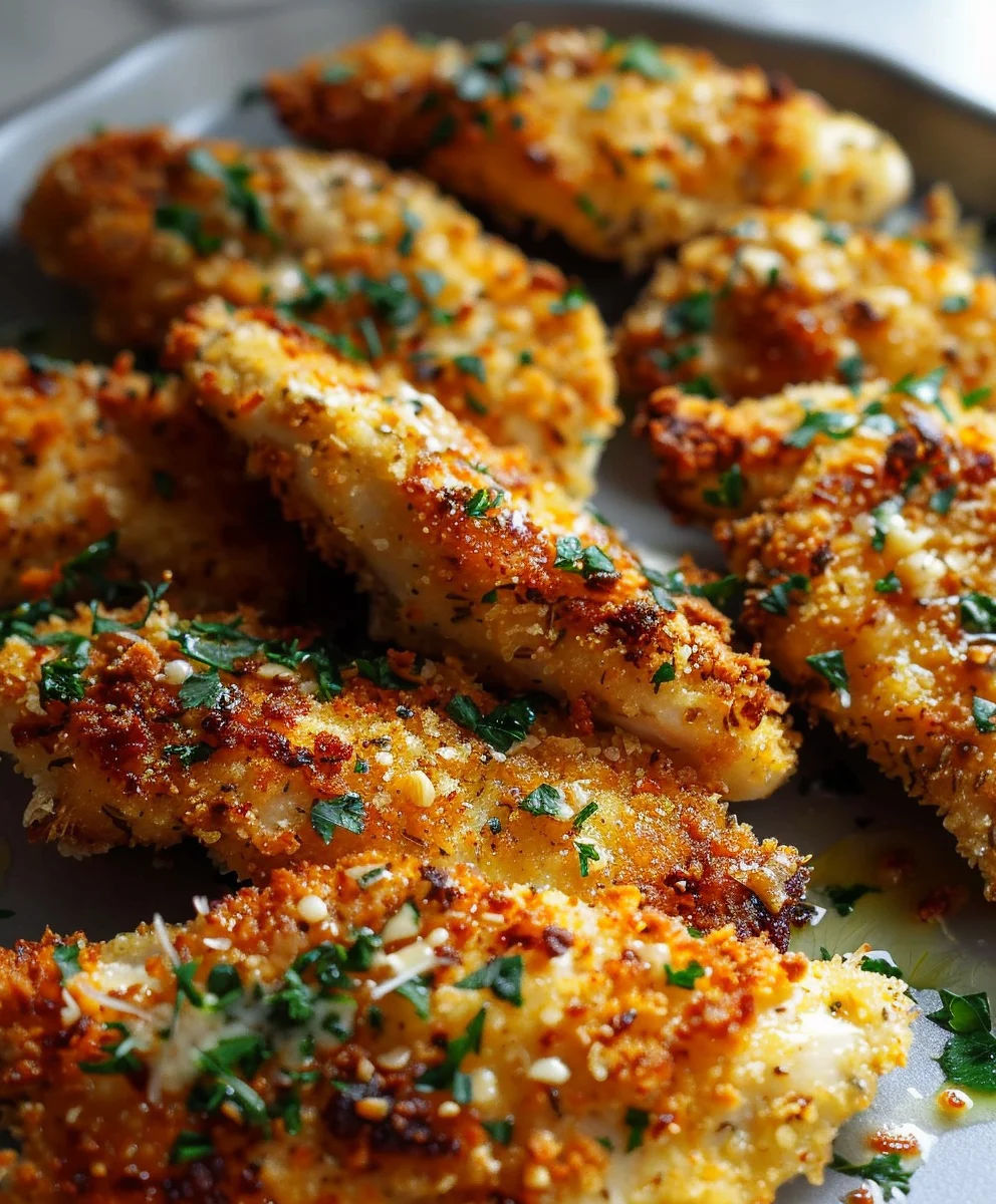 Perfekt Knuspriges Parmesan Knoblauch Hähnchen vom Blech