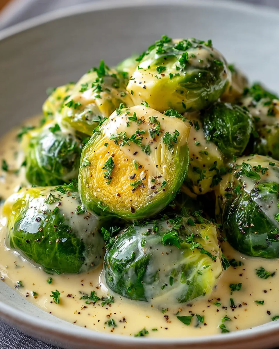 Cremiger Rosenkohl in Frischkäse-Senfsauce – Schnell & lecker!