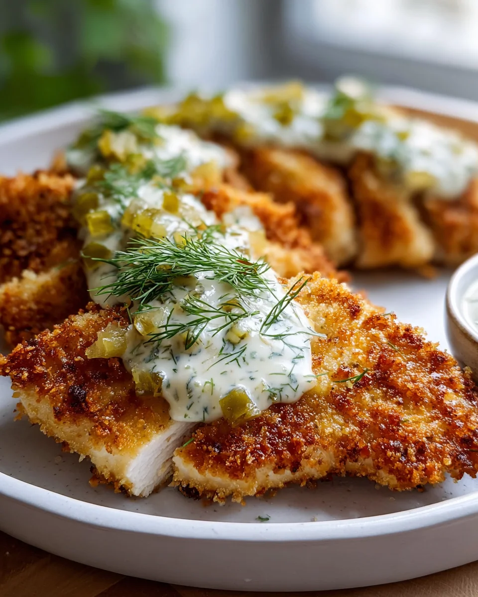 Dillgurken-Parmesan-Huhn: Ein unwiderstehliches Gericht