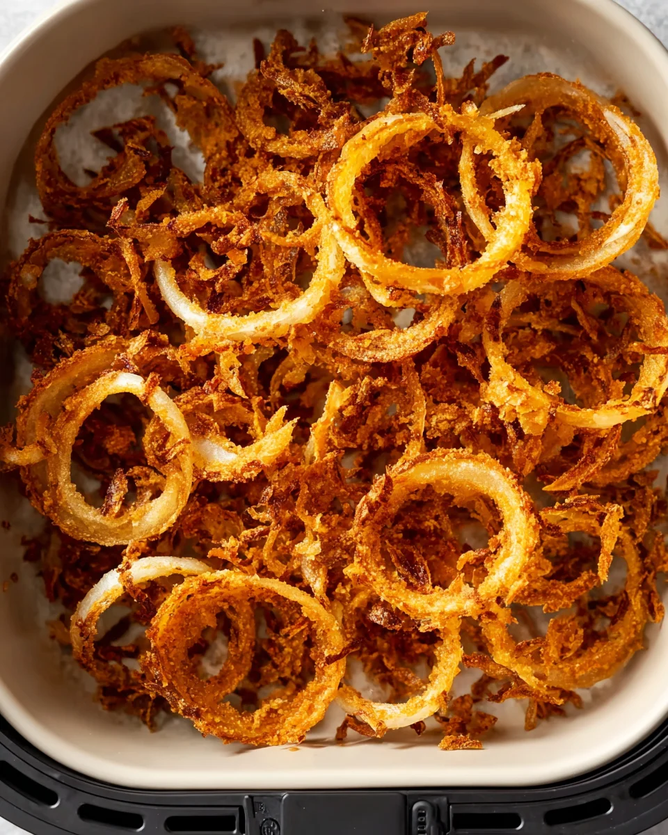 Heißluftfrittierte Knusperzwiebeln: Perfekt knusprige Häppchen