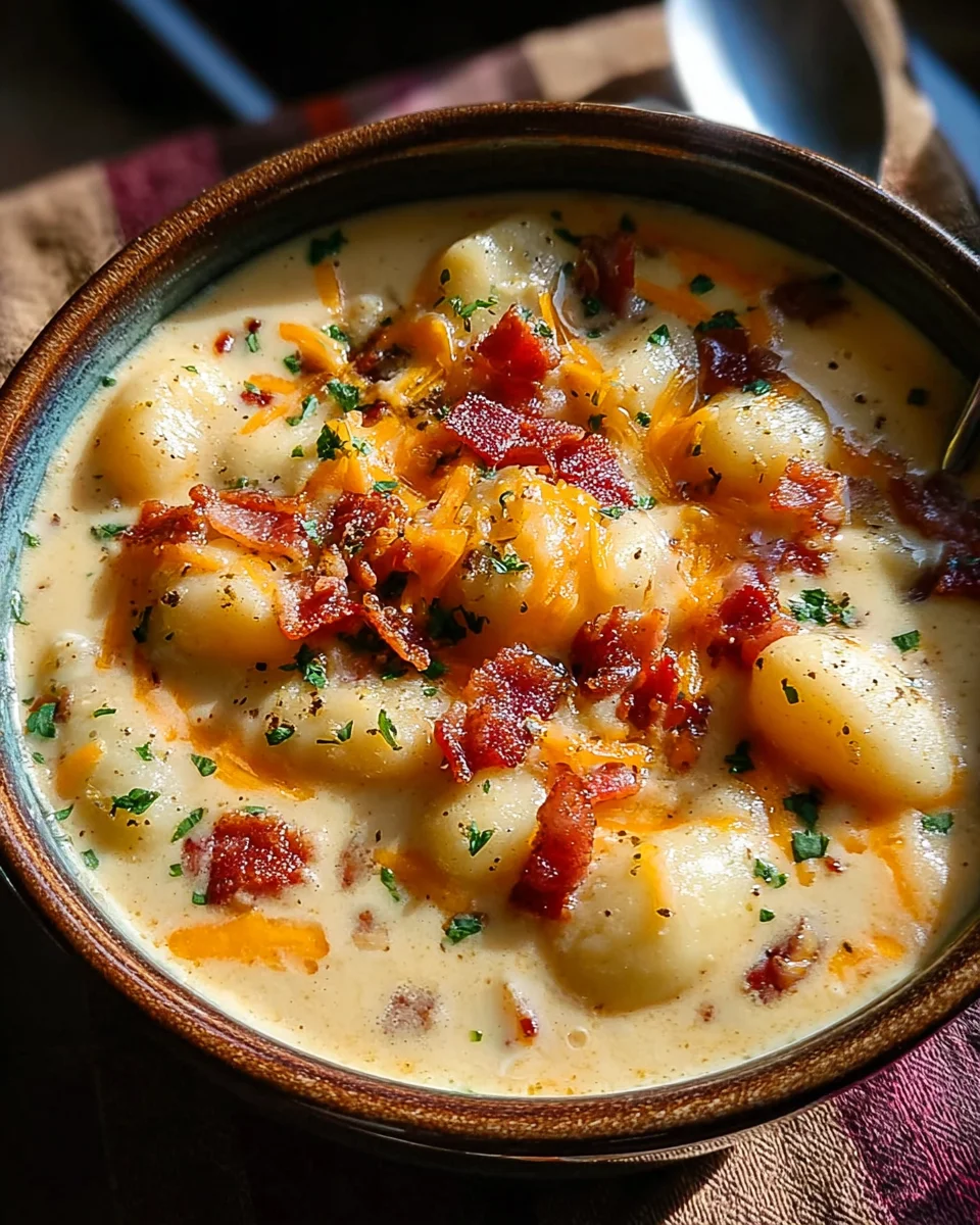 Beef Bacon Cheddar Gnocchi Suppe – Cremig & Lecker!