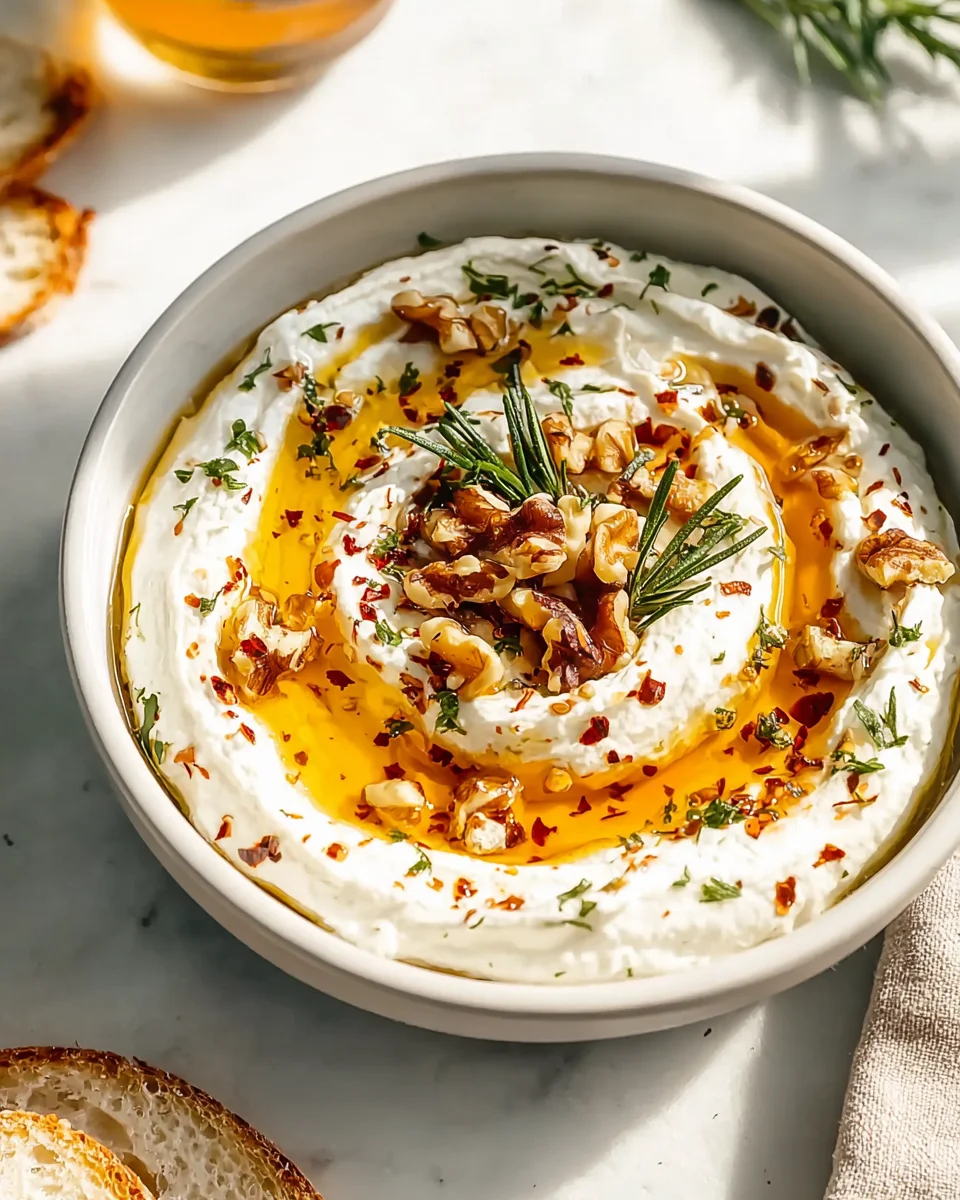 Spicy Ricotta Dip mit Hot Honey – Cremig, würzig, unwiderstehlich!