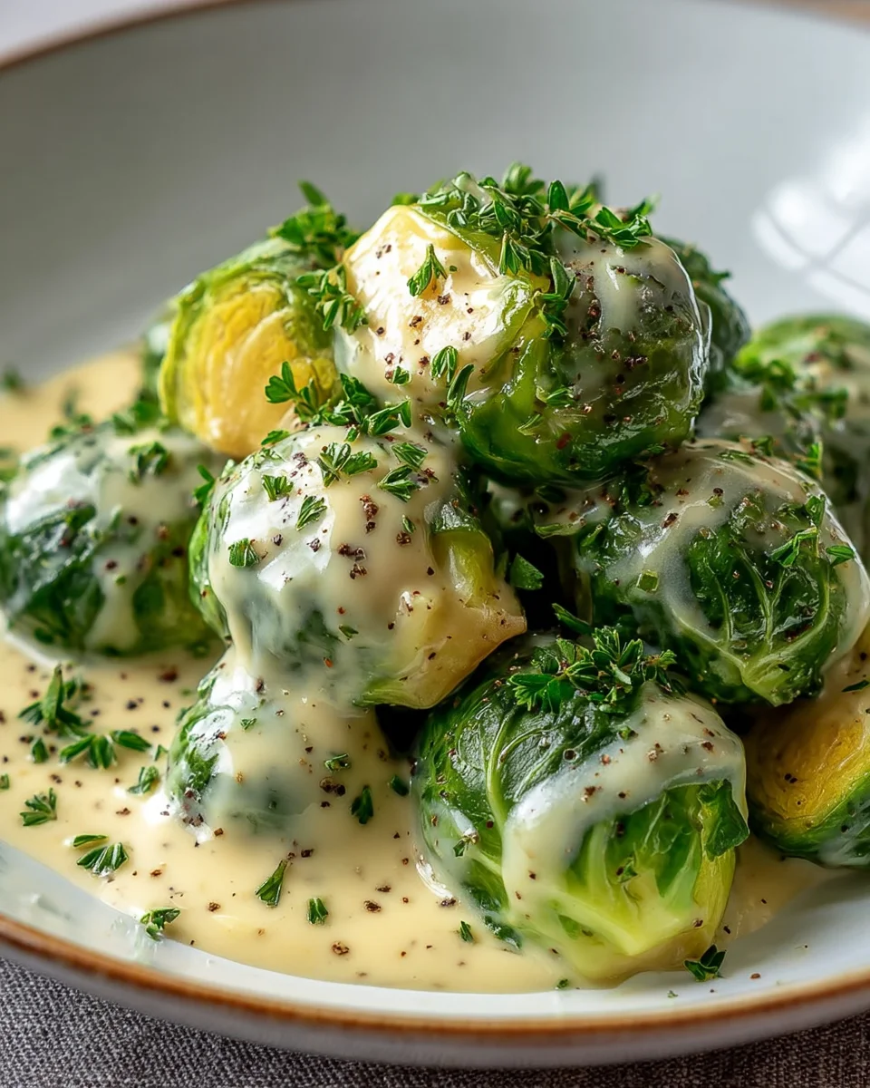 Cremiger Rosenkohl in Frischkäse-Senfsauce – Schnell & lecker!