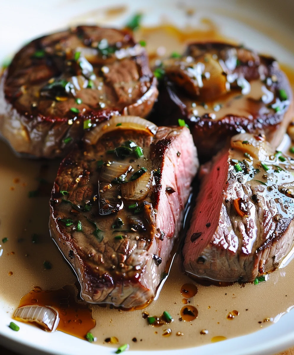 Zartes Rinderfilet Mit Balsamico Und Sahnesauce