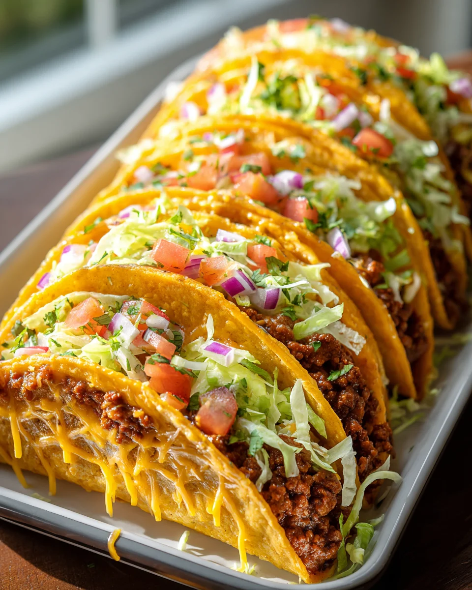 Ofen gebackene Käse Tacos: Knusprig & Üppig gefüllt!