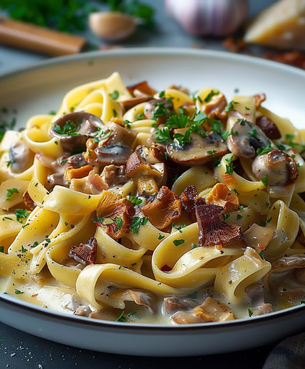 Pasta mit Pfifferling Sosse: Cremig & Lecker genießen!