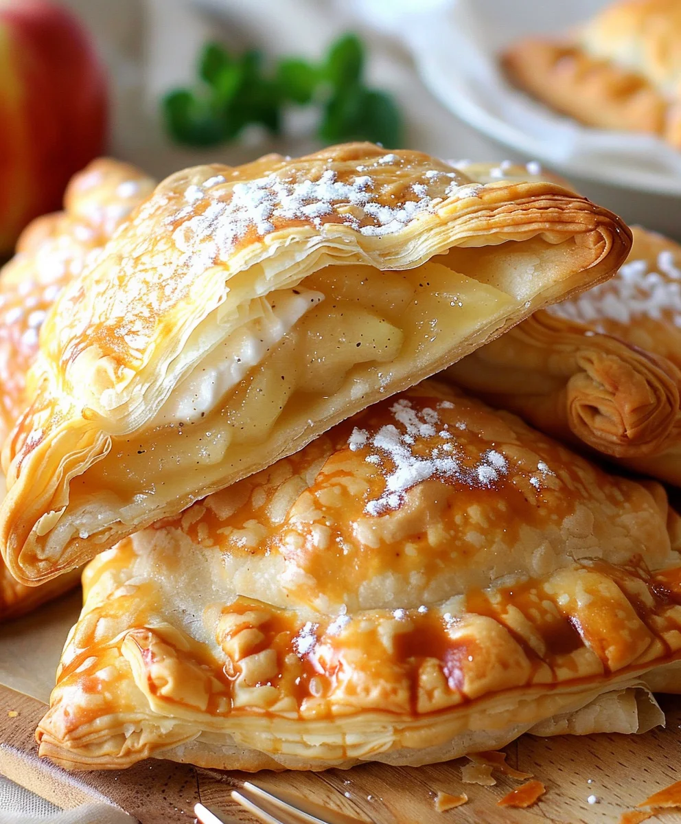 Himmlische Quark Apfeltaschen