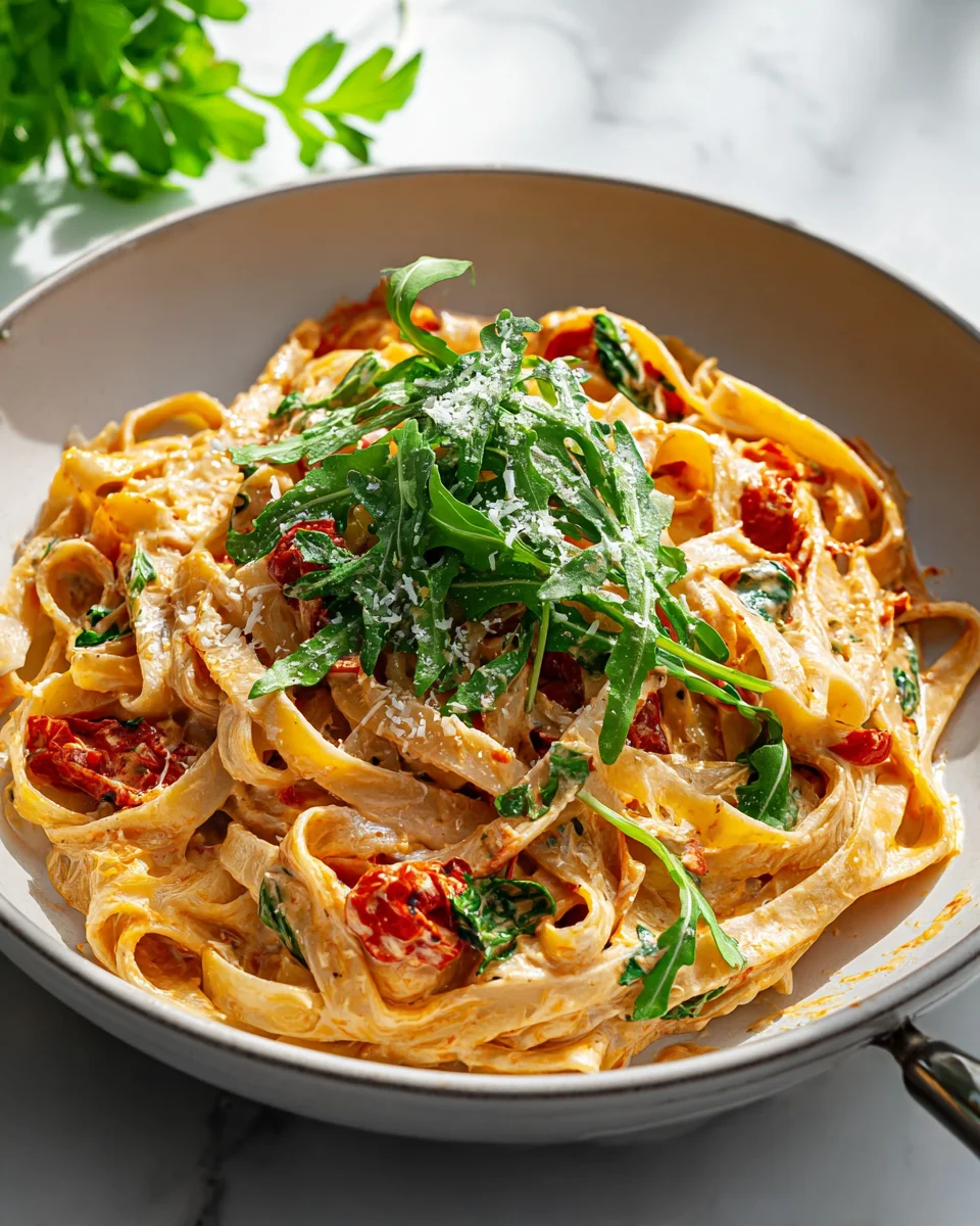 Vegan Creamy Sun Dried Tomato Pasta