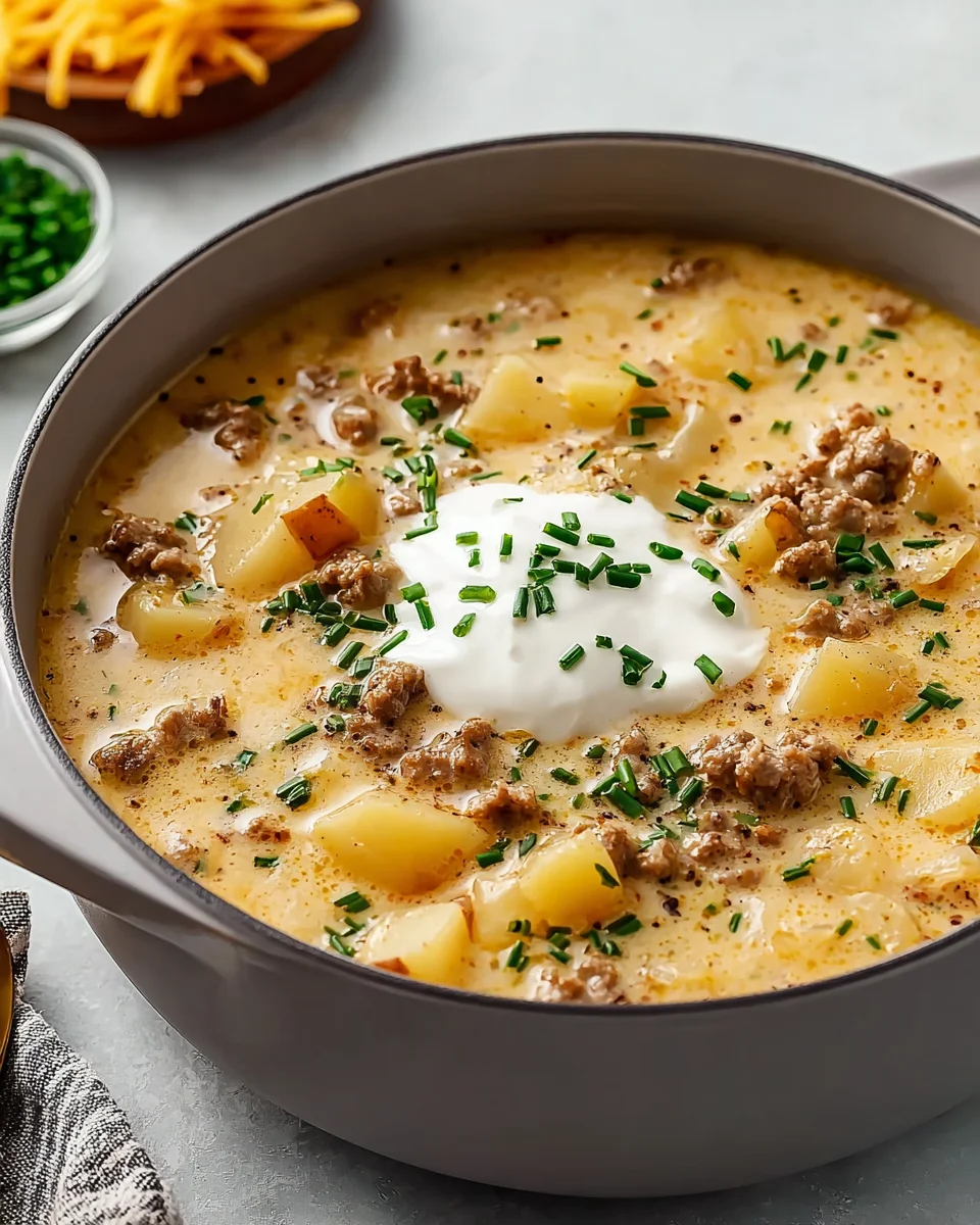 Classic Beef Sausage Potato Soup