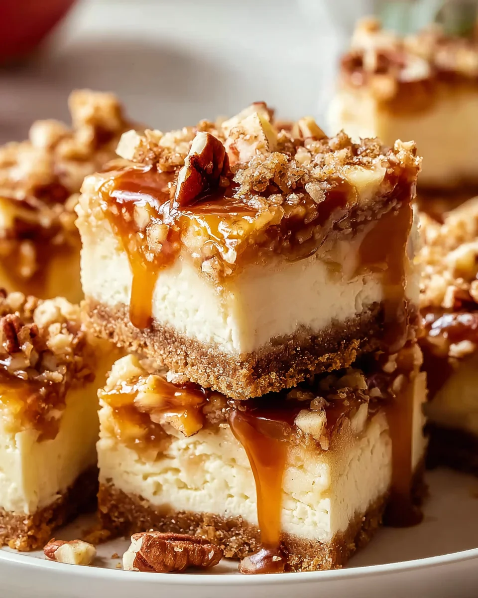 Karamell-Apfel-Cheesecake-Riegel: Süßer Genuss für jeden Tag!