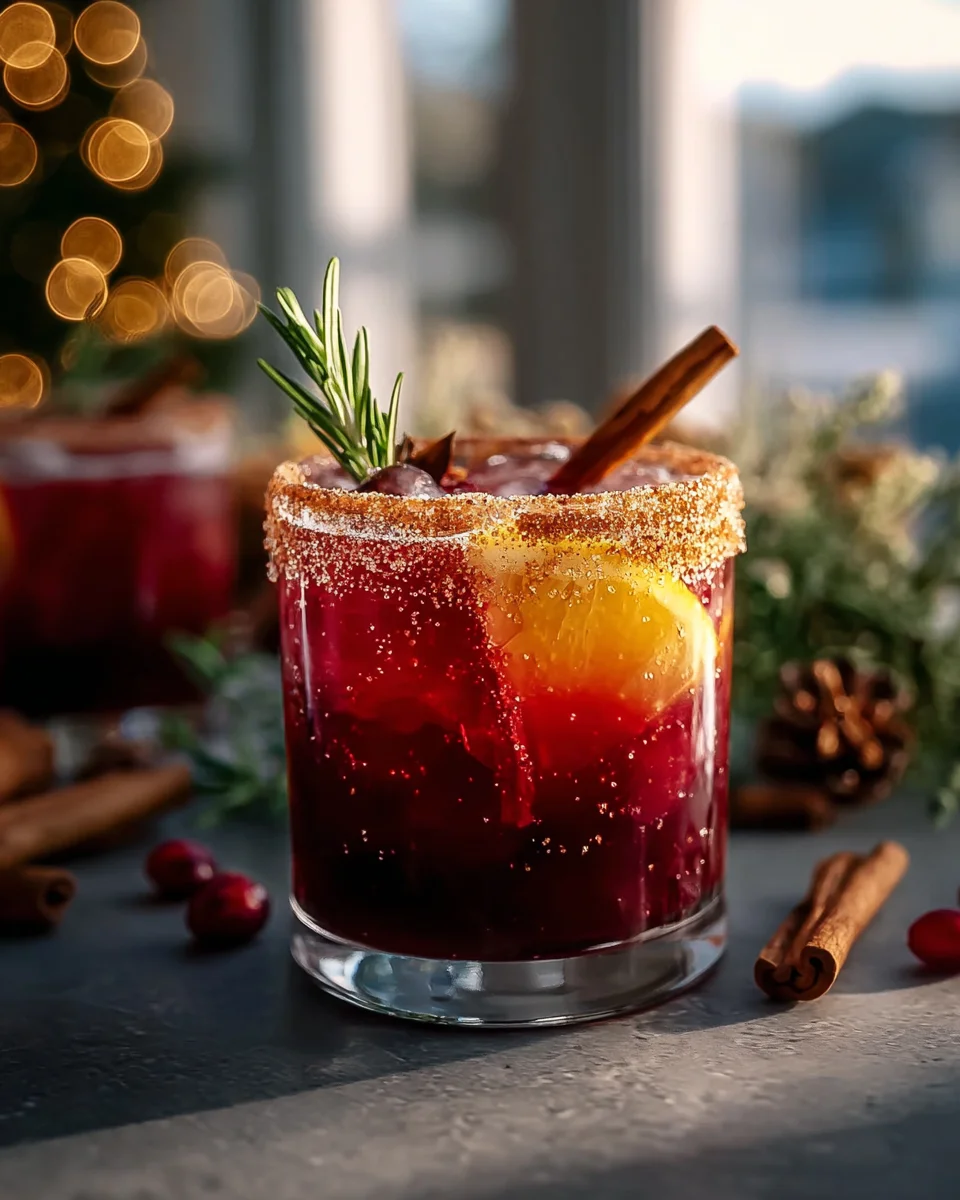 Gewürzte Weihnachts-Margarita – Festlicher Genuss ohne Alkohol