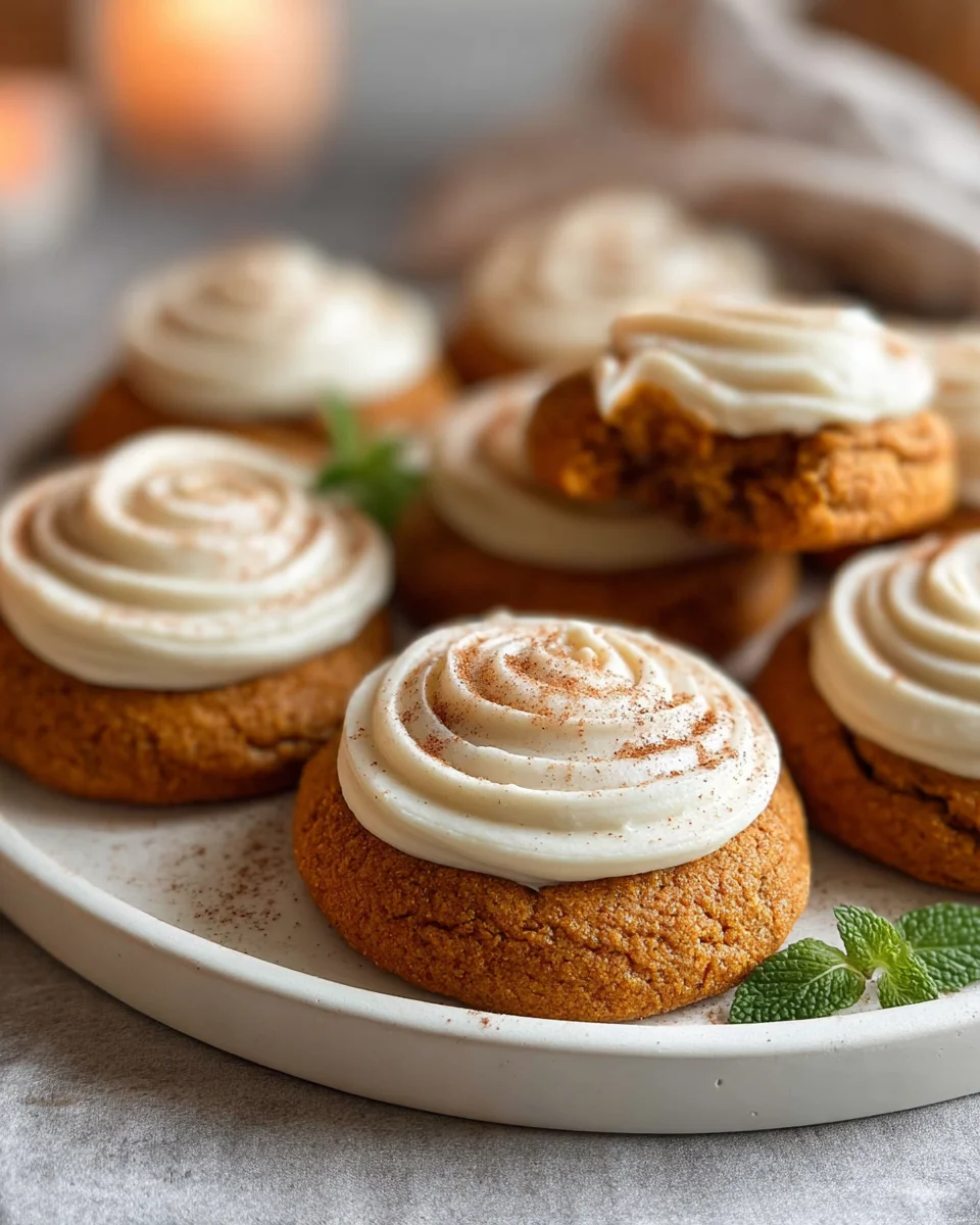 Die besten soften Kürbiskekse mit Frischkäse-Frosting Rezept