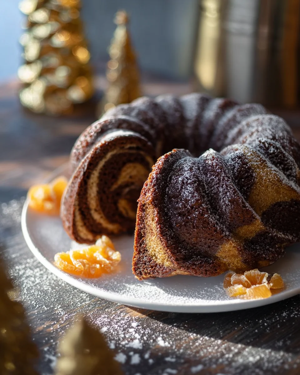 Festlicher Marmor Lebkuchen Gugelhupf: Dein Weihnachtstraum!