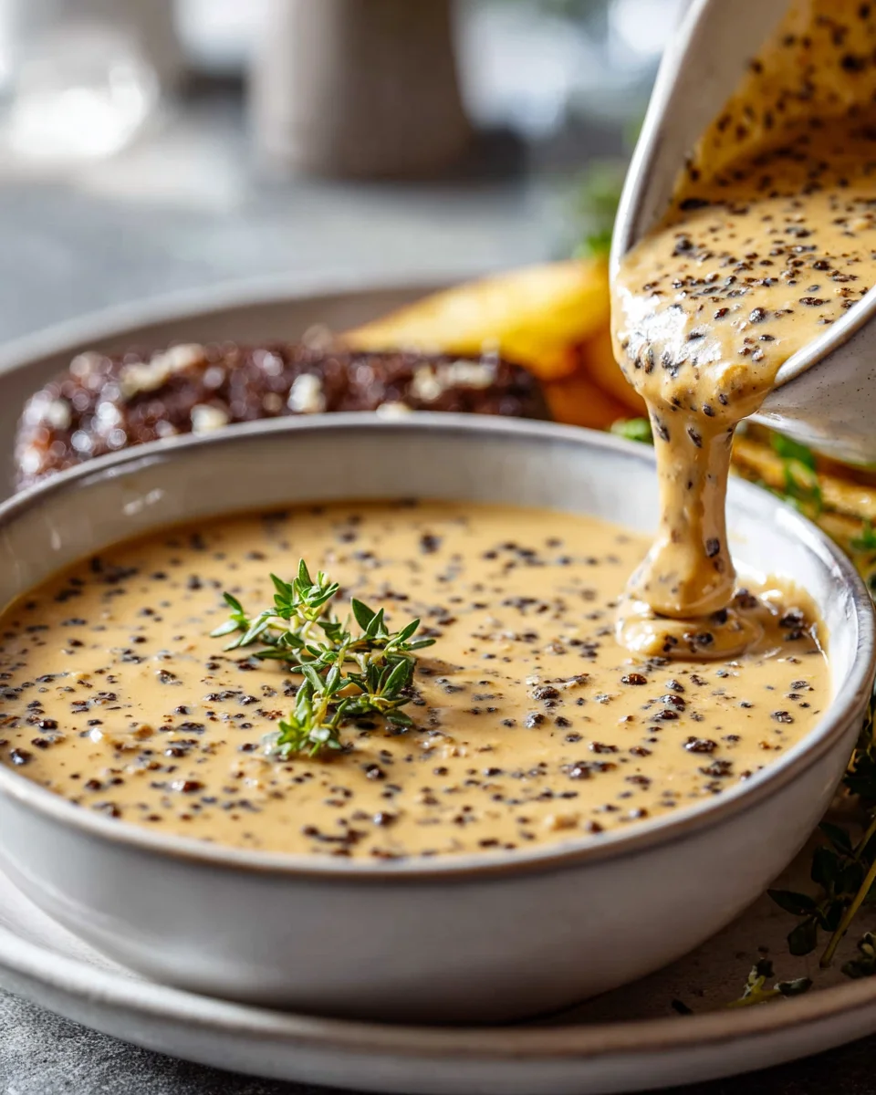 Cremige Pfeffersauce: Perfekt für saftiges Steak!