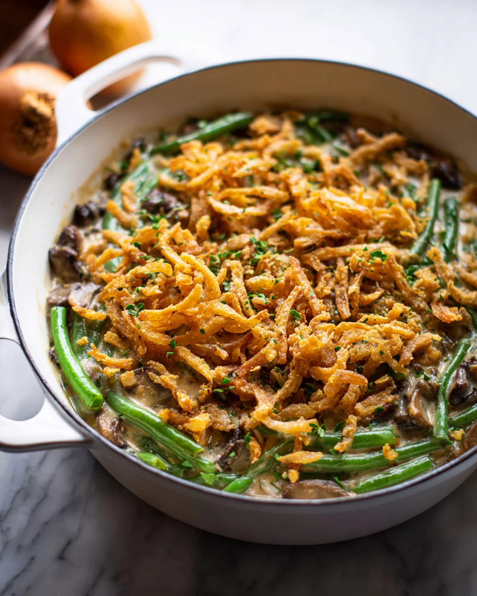 Leckere vegane grüner Bohnen Auflauf Rezept für jeden Anlass