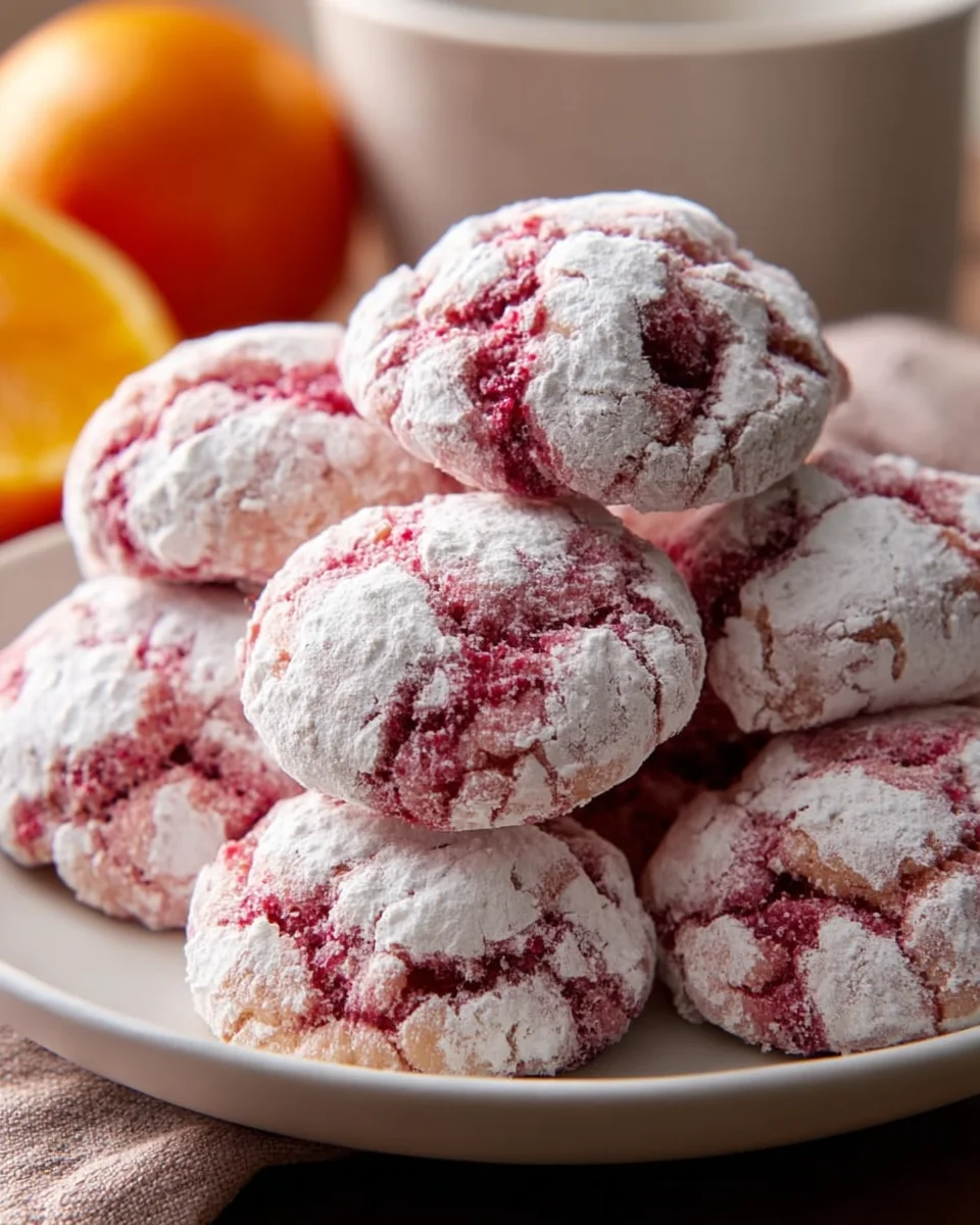 Himbeer Crinkle Kekse: Weich & perfekt gekrinkelt