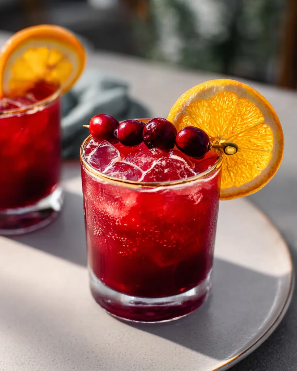 Erfrischender Cranberry Orange Mocktail für jeden Anlass