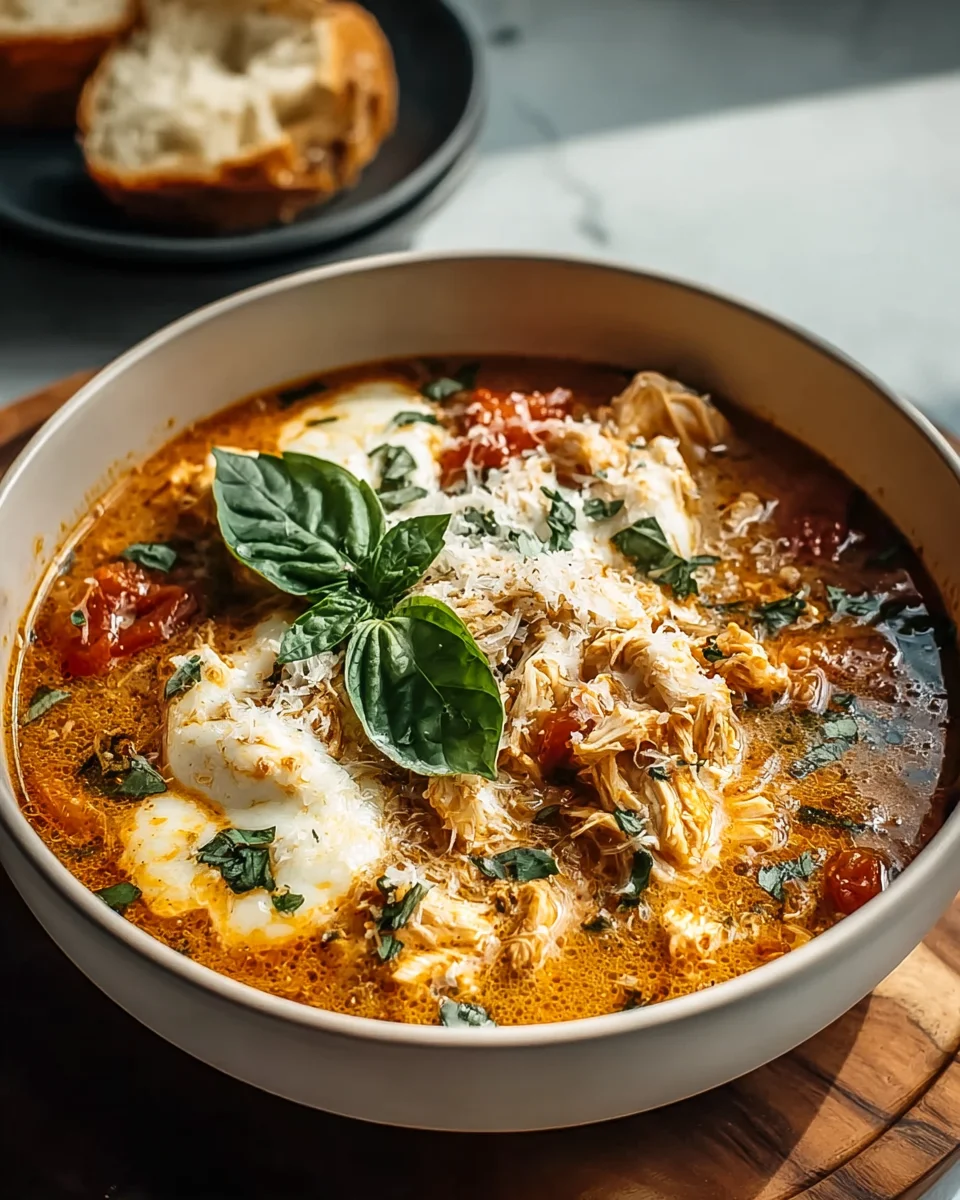 Crockpot Hähnchen Parmesan Suppe – Einfach und lecker!