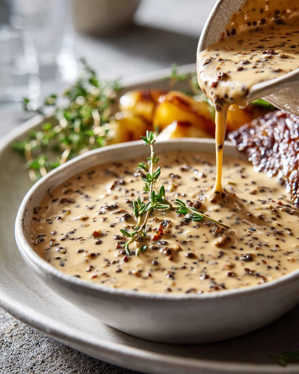 Cremige Pfeffersauce: Perfekt für saftiges Steak!
