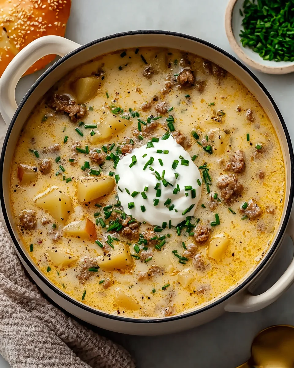 Klassische Rinder-Wurst Kartoffelsuppe – Herzhaft und lecker!