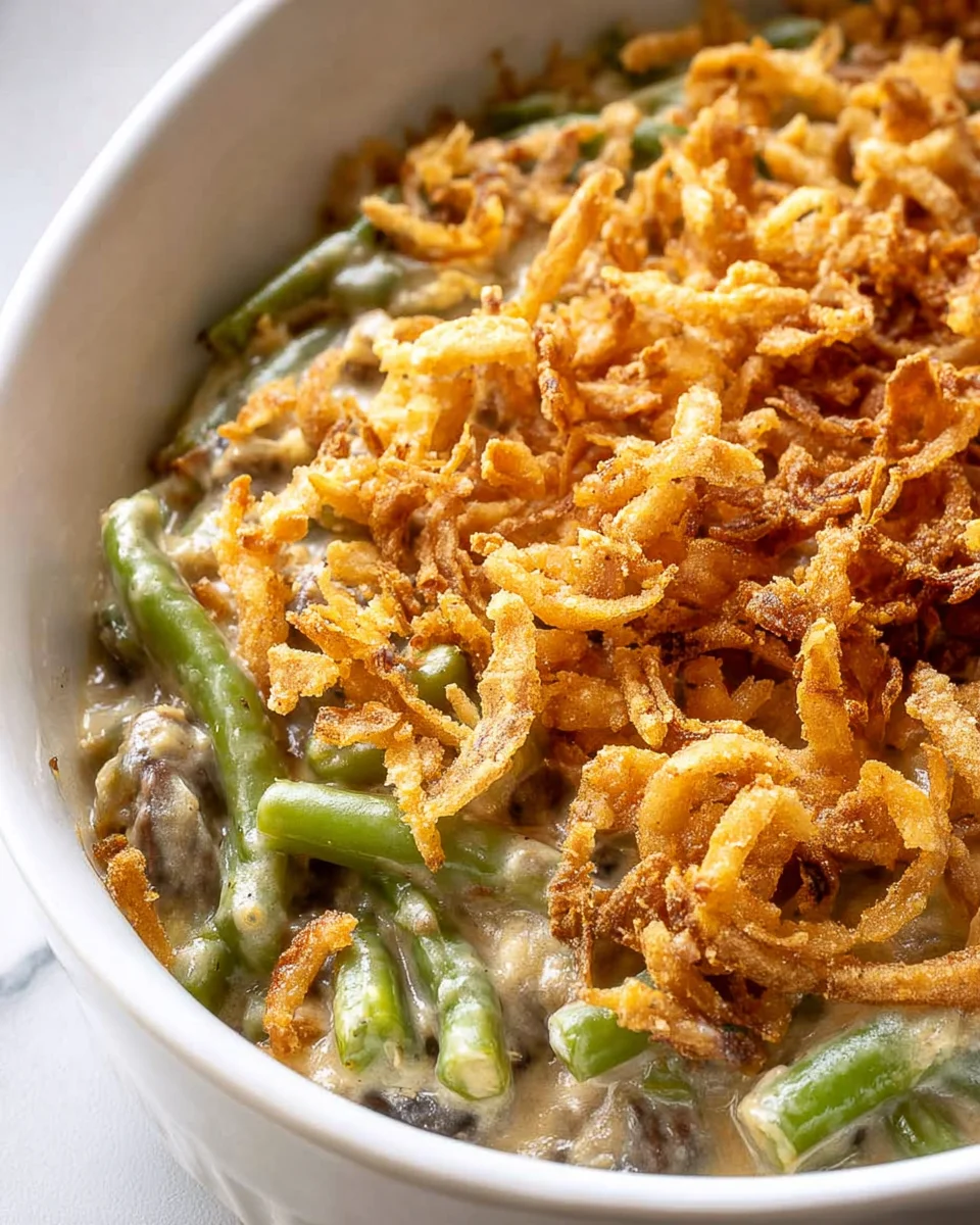 Leckeres Rezept für Campbells Green Bean Casserole genießen!