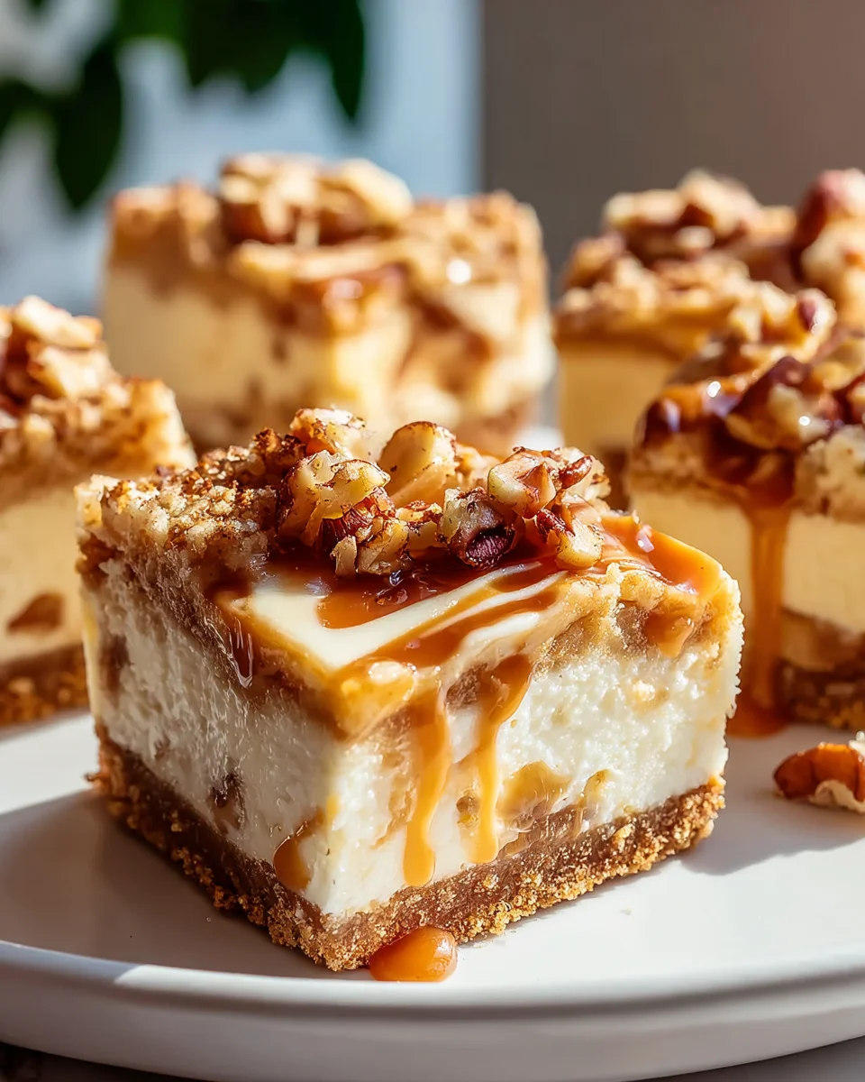Karamell-Apfel-Cheesecake-Riegel: Süßer Genuss für jeden Tag!