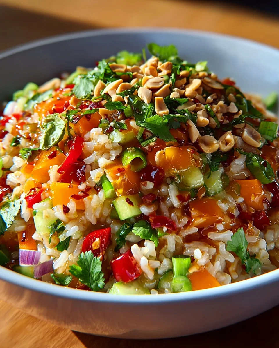 Knuspriger Reissalat Erdnuss-Chili: Dein Sommer-Hit!