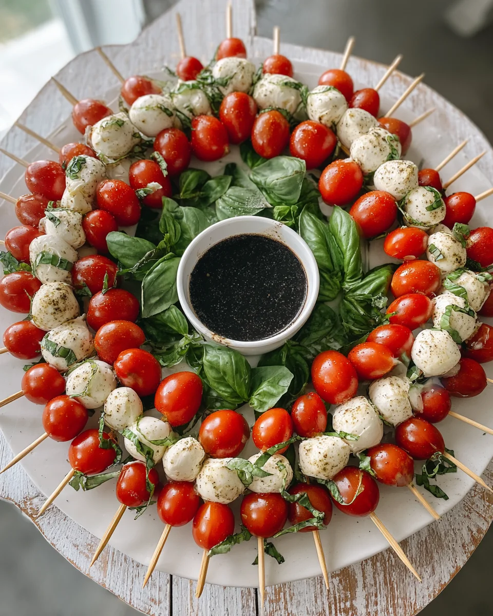 Christmas Caprese Wreath
