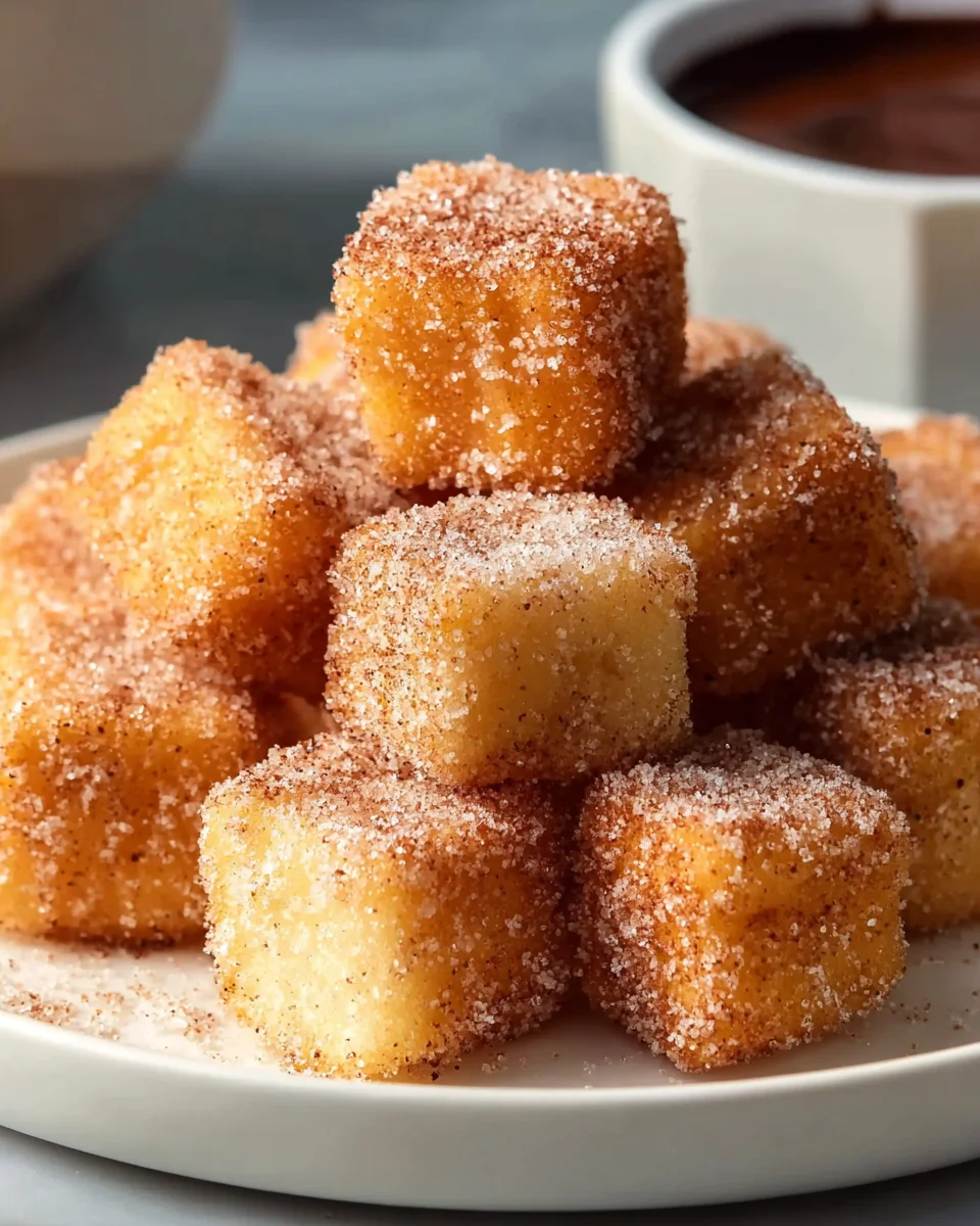 Rezept: Knusprige Angel Cake Churro Bites zum Dahinschmelzen