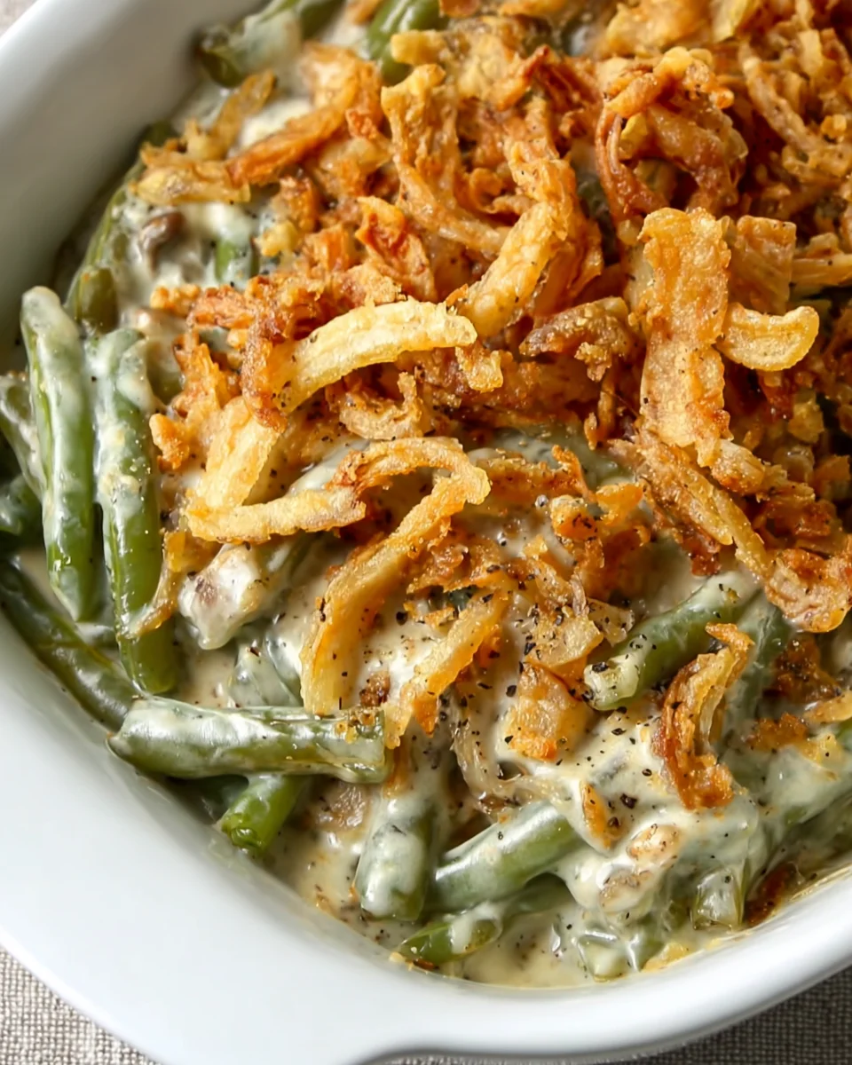 Klassisches Rezept für grüne Bohnencasserole genießen!