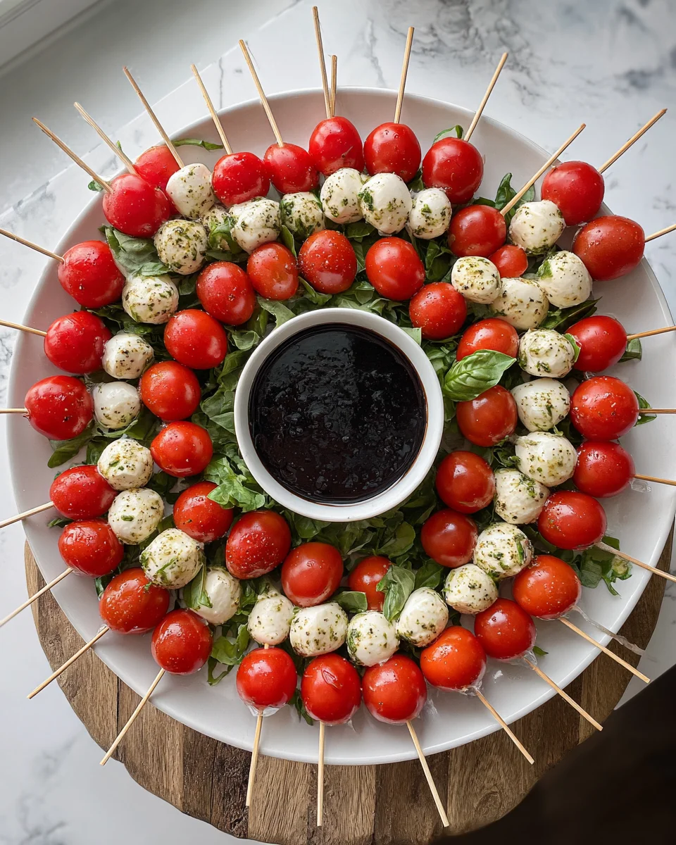 Weihnachts Caprese Kranz: Festlicher Genuss für die Feiertage